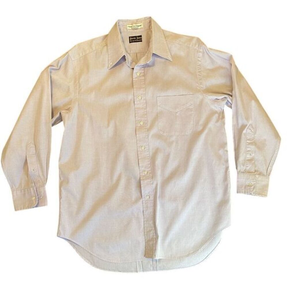 Patrick James‎ Long Sleeve Shirt 16-35 Button Down Men's Cotton 2x2 Pinpoint
